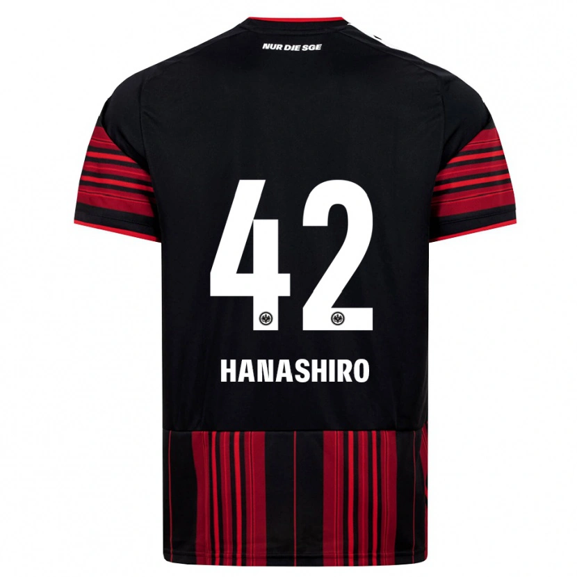 Danxen Kinder Rinto Hanashiro #42 Schwarz Rot Weiß Heimtrikot Trikot 2026/27 T-Shirt Österreich