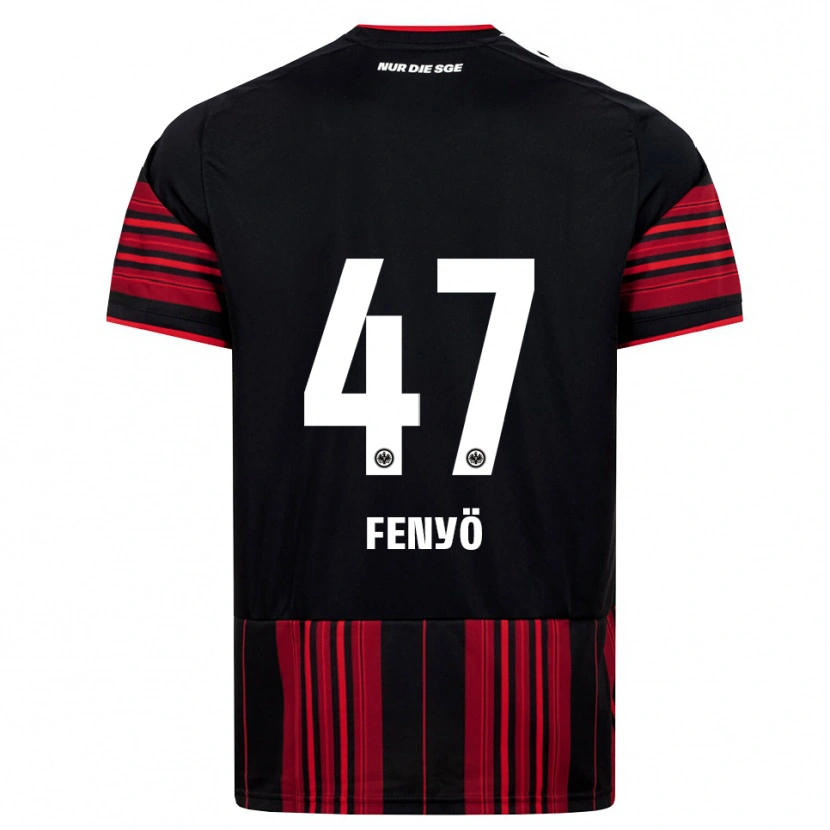 Danxen Kinder Noah Fenyö #47 Schwarz Rot Weiß Heimtrikot Trikot 2026/27 T-Shirt Österreich