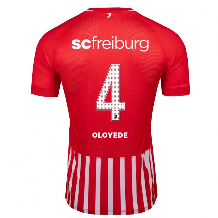 Danxen Kinder Sebastian Oloyede #4 Rot Weiß Schwarz Heimtrikot Trikot 2026/27 T-Shirt Österreich