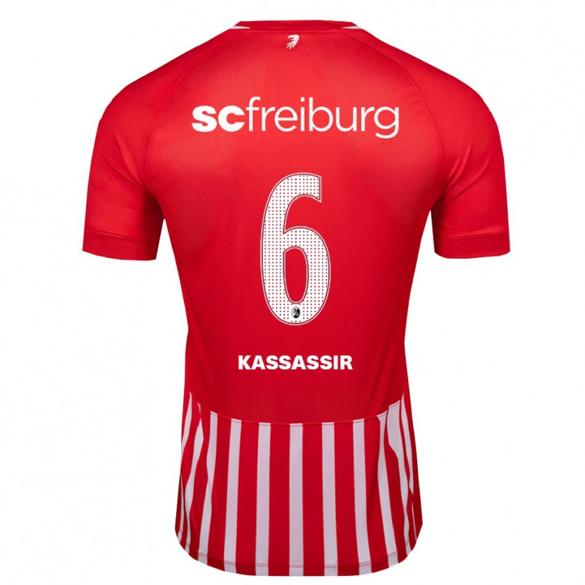 Danxen Kinder Malik Kassassir #6 Rot Weiß Schwarz Heimtrikot Trikot 2026/27 T-Shirt Österreich