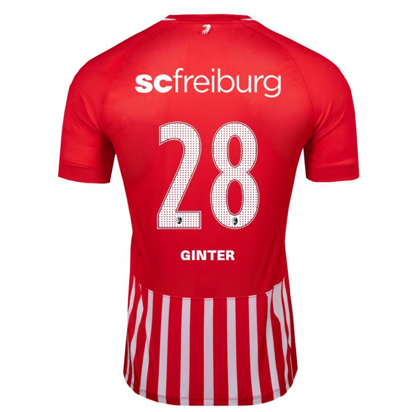 Danxen Kinder Matthias Ginter #28 Rot Weiß Schwarz Heimtrikot Trikot 2026/27 T-Shirt Österreich