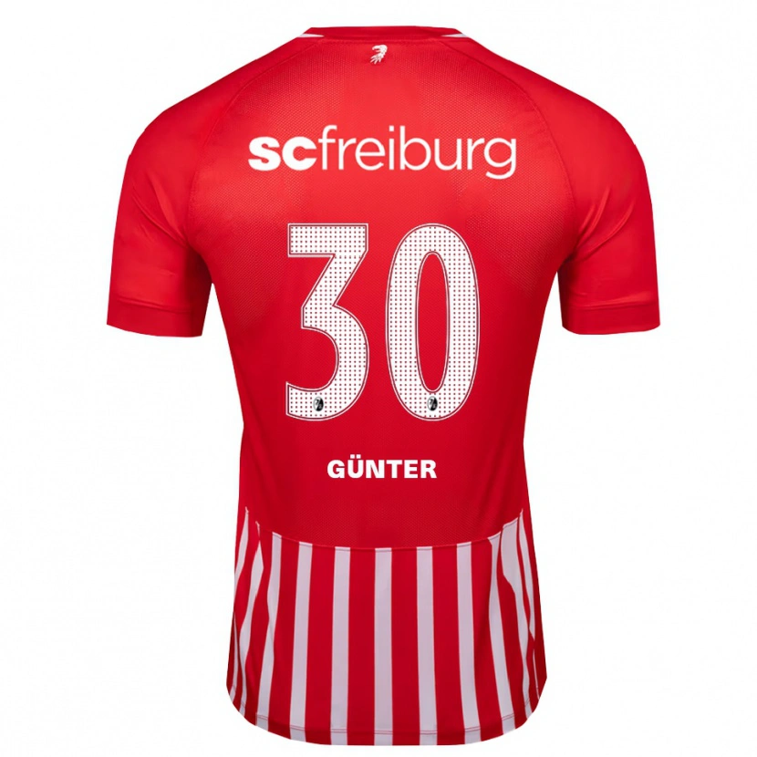 Danxen Kinder Christian Günter #30 Rot Weiß Schwarz Heimtrikot Trikot 2026/27 T-Shirt Österreich