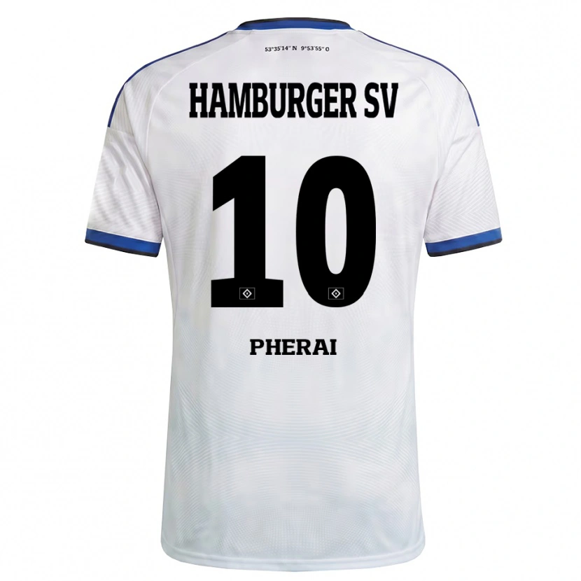 Danxen Kinder Immanuel Pherai #10 Weiß Schwarz Blau Heimtrikot Trikot 2026/27 T-Shirt Österreich