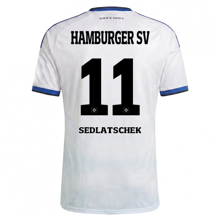 Danxen Kinder Thierry Sedlatschek #11 Weiß Schwarz Blau Heimtrikot Trikot 2026/27 T-Shirt Österreich