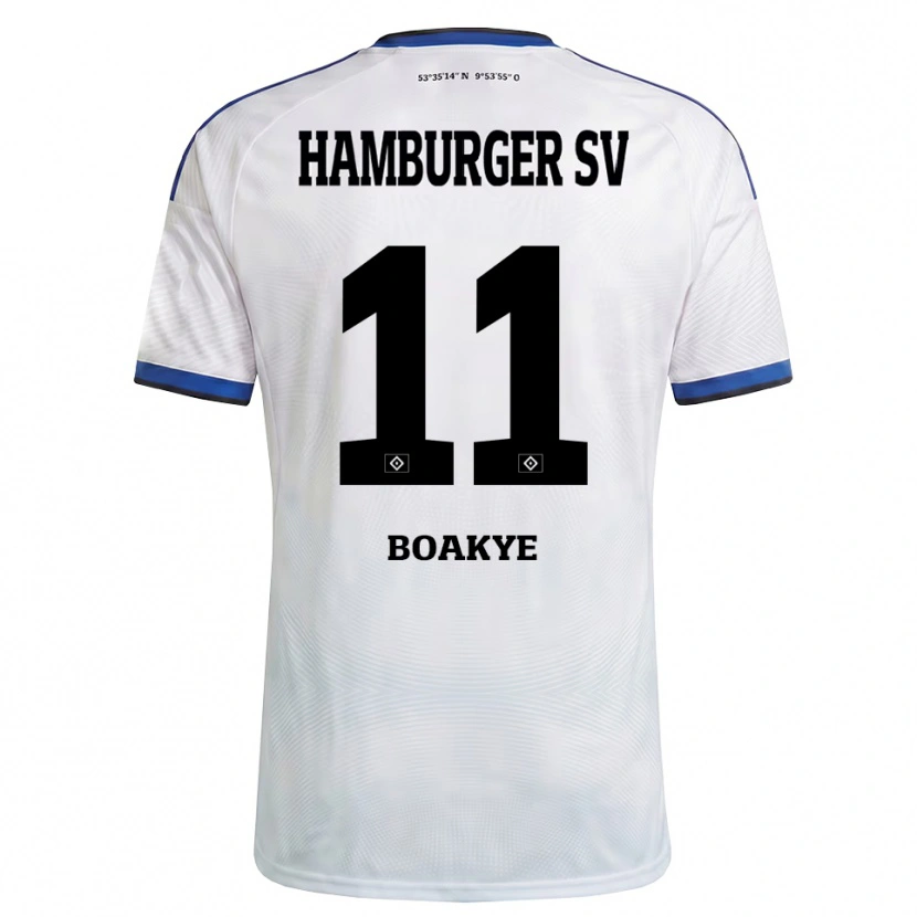 Danxen Kinder Maurice Boakye #11 Weiß Schwarz Blau Heimtrikot Trikot 2026/27 T-Shirt Österreich
