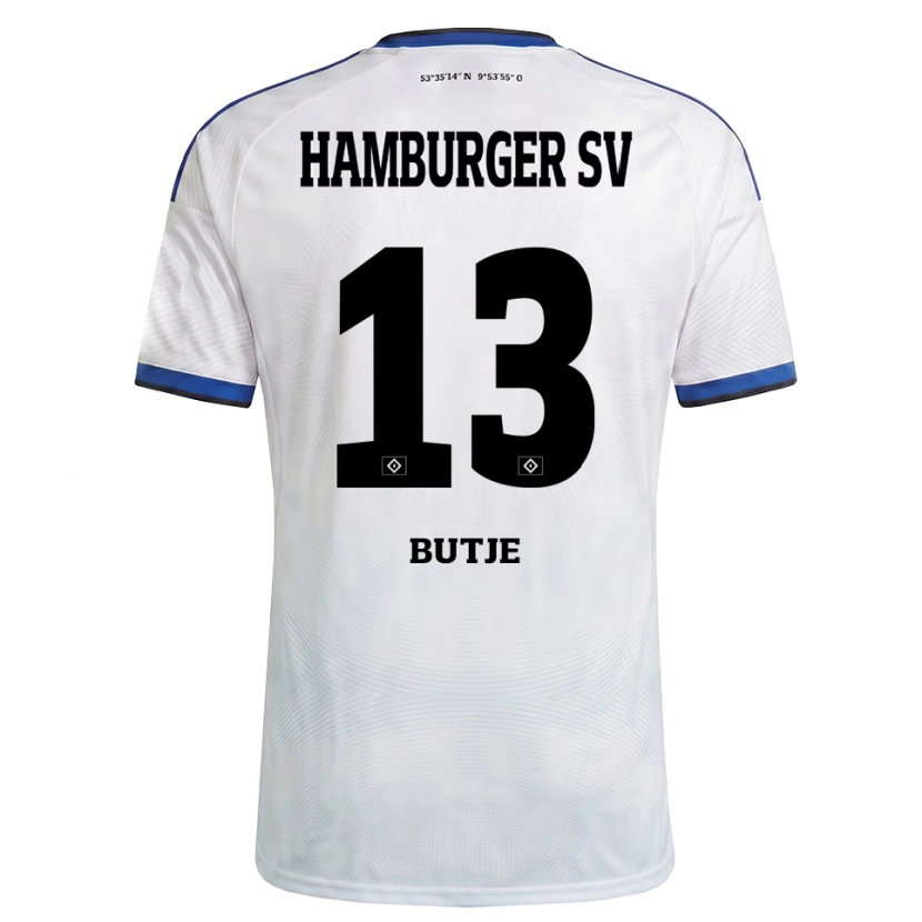 Danxen Kinder Sophie Bütje #13 Weiß Schwarz Blau Heimtrikot Trikot 2026/27 T-Shirt Österreich