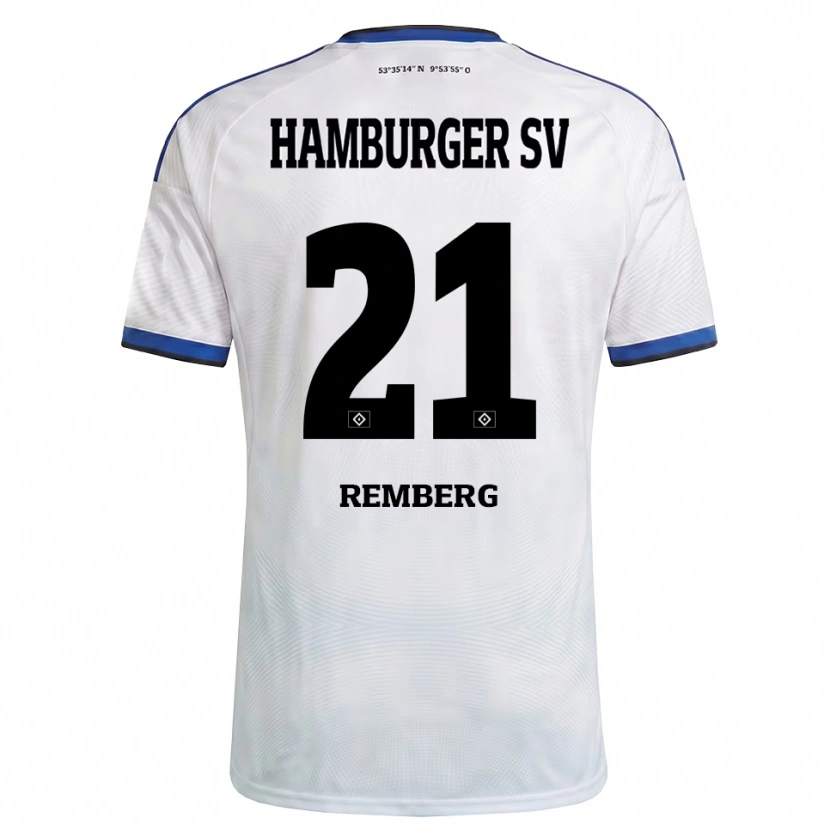 Danxen Kinder Nicolai Remberg #21 Weiß Schwarz Blau Heimtrikot Trikot 2026/27 T-Shirt Österreich