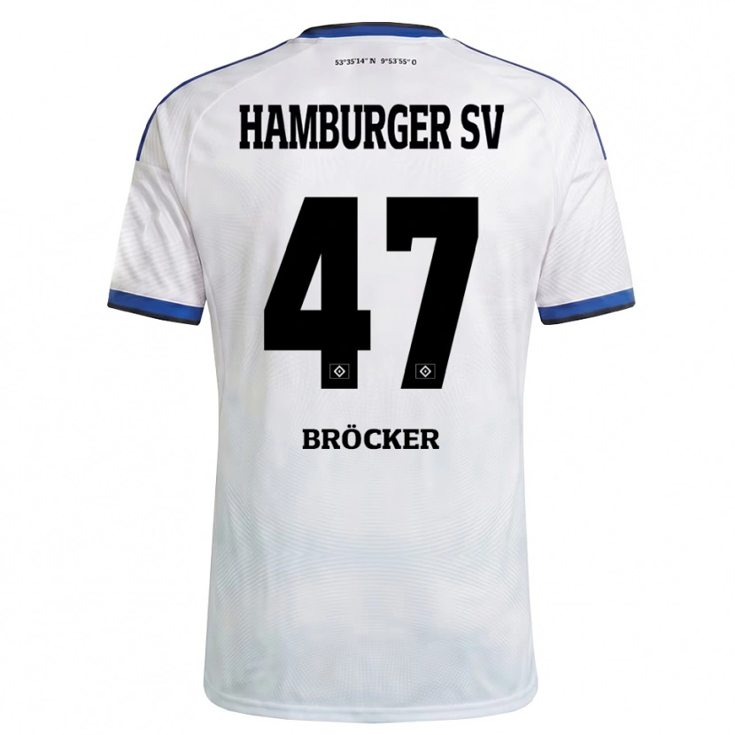 Danxen Kinder Mads Bröcker #47 Weiß Schwarz Blau Heimtrikot Trikot 2026/27 T-Shirt Österreich