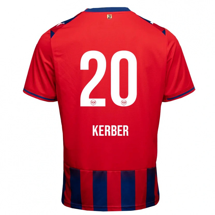 Danxen Kinder Luca Kerber #20 Königsblau Weiß Rot Heimtrikot Trikot 2026/27 T-Shirt Österreich