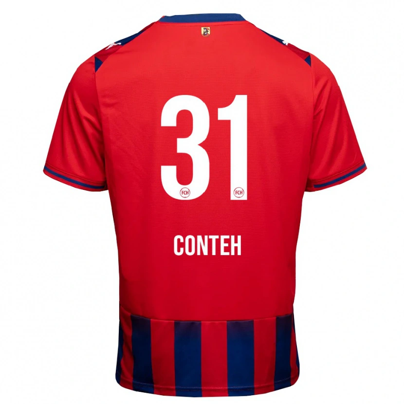 Danxen Kinder Sirlord Conteh #31 Königsblau Weiß Rot Heimtrikot Trikot 2026/27 T-Shirt Österreich