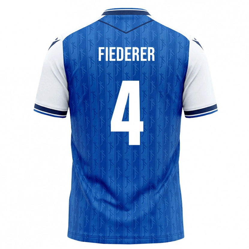 Danxen Kinder Tom Fiederer #4 Königsblau Weiß Heimtrikot Trikot 2026/27 T-Shirt Österreich