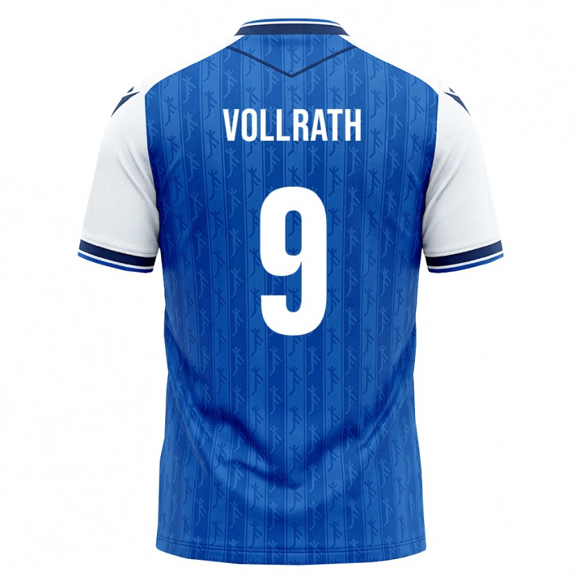 Danxen Kinder Lucas Vollrath #9 Königsblau Weiß Heimtrikot Trikot 2026/27 T-Shirt Österreich