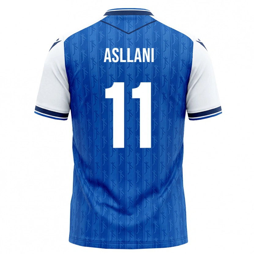 Danxen Kinder Fisnik Asllani #11 Königsblau Weiß Heimtrikot Trikot 2026/27 T-Shirt Österreich