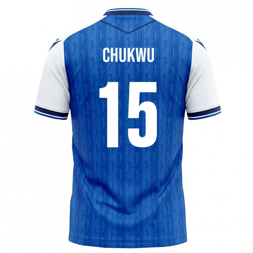 Danxen Kinder Emmanuel Chukwu #15 Königsblau Weiß Heimtrikot Trikot 2026/27 T-Shirt Österreich
