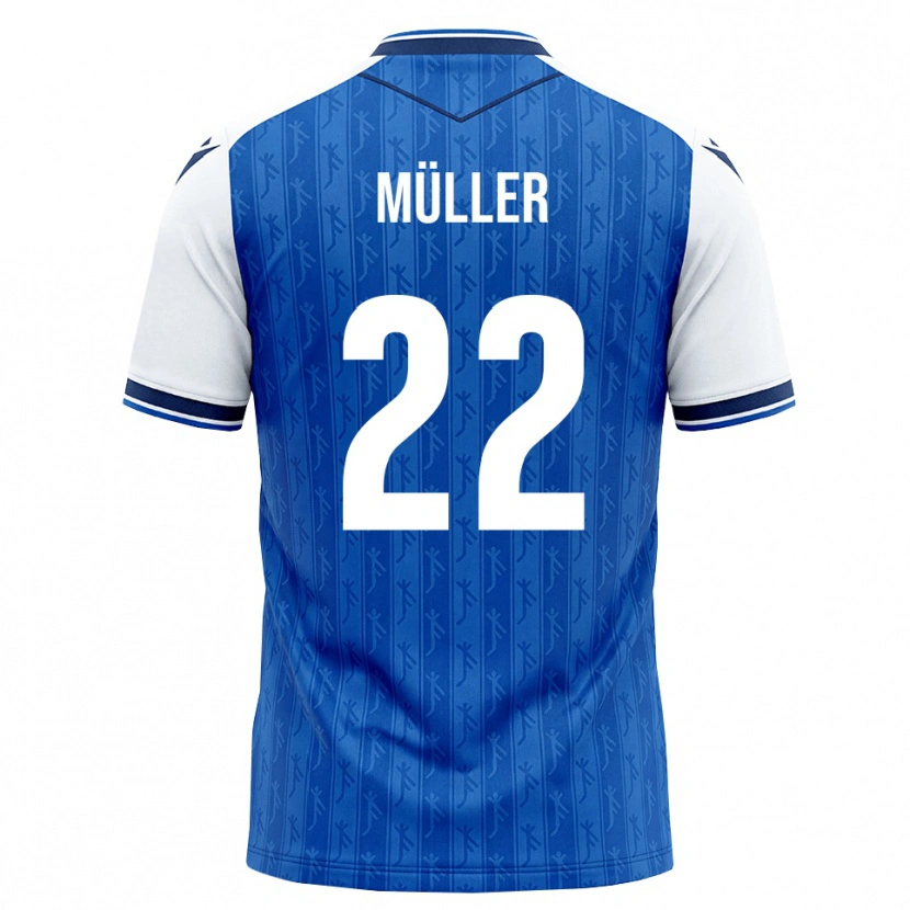 Danxen Kinder Tim Müller #22 Königsblau Weiß Heimtrikot Trikot 2026/27 T-Shirt Österreich