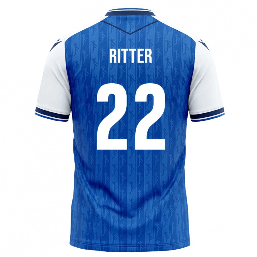 Danxen Kinder Sara Ritter #22 Königsblau Weiß Heimtrikot Trikot 2026/27 T-Shirt Österreich