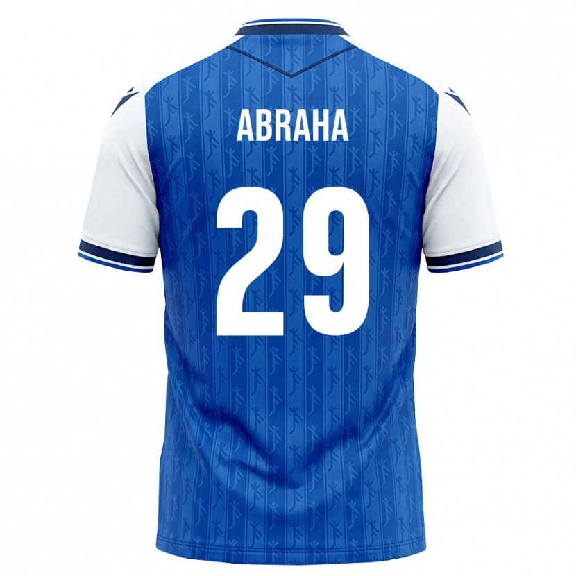 Danxen Kinder Natnael Abraha #29 Königsblau Weiß Heimtrikot Trikot 2026/27 T-Shirt Österreich