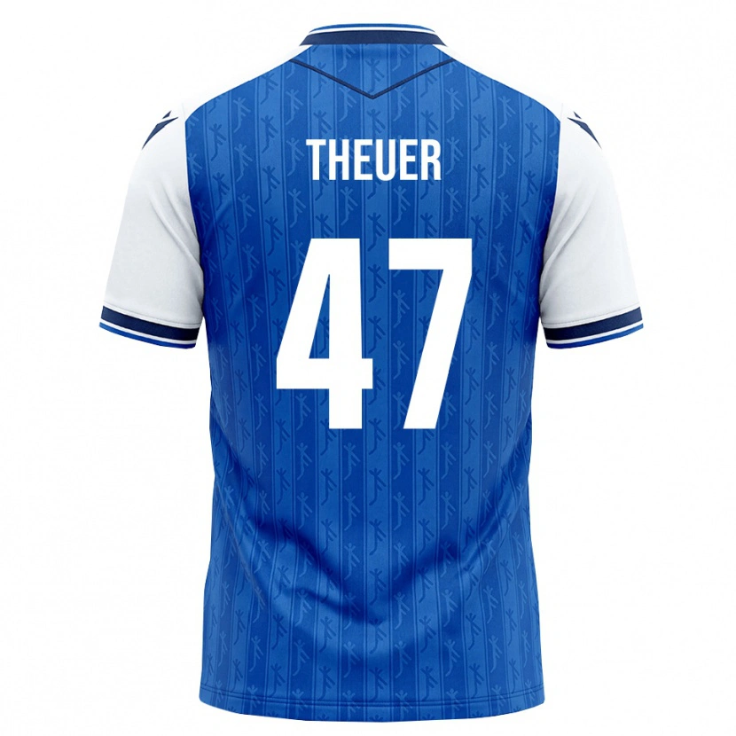 Danxen Kinder Maximilian Theuer #47 Königsblau Weiß Heimtrikot Trikot 2026/27 T-Shirt Österreich