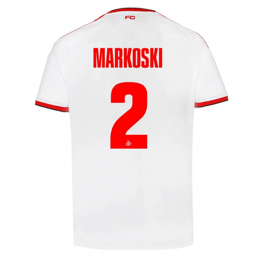 Danxen Kinder Kristian Markoski #2 Weiß Rot Schwarz Heimtrikot Trikot 2026/27 T-Shirt Österreich