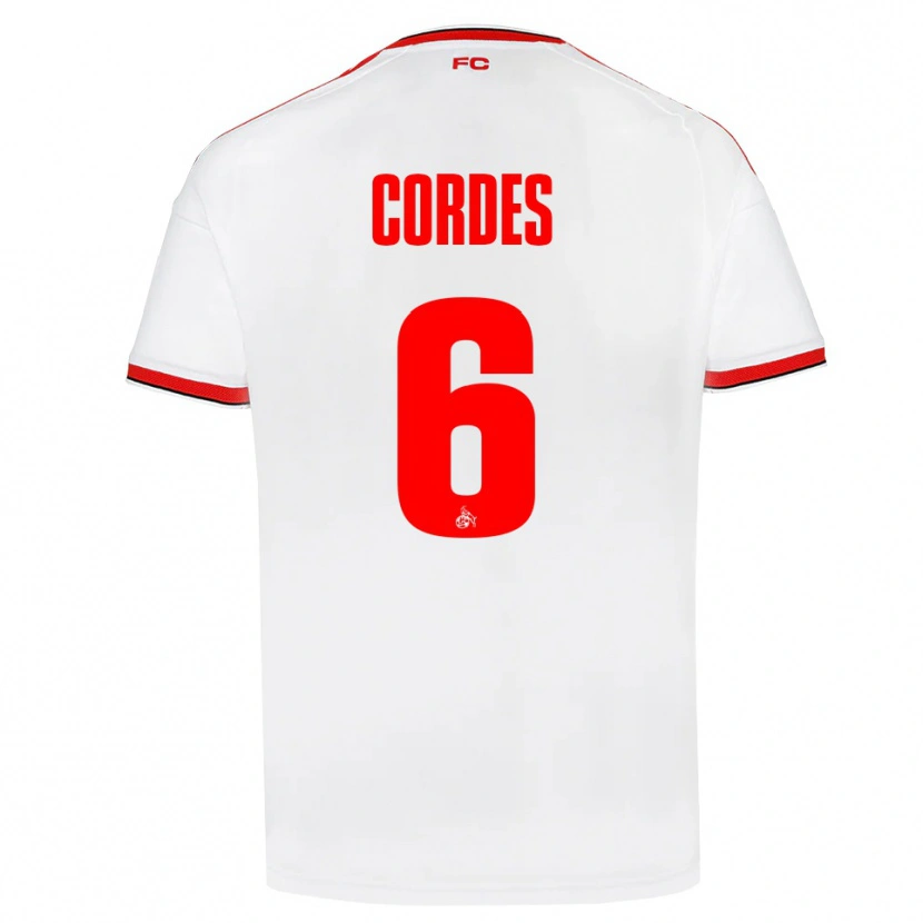 Danxen Kinder Lotta Cordes #6 Weiß Rot Schwarz Heimtrikot Trikot 2026/27 T-Shirt Österreich