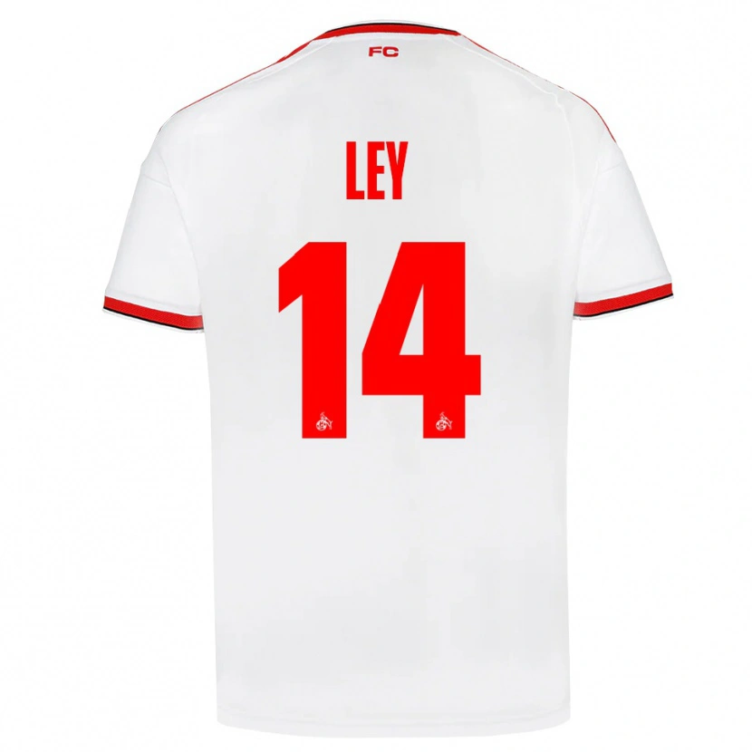 Danxen Kinder Benjamin Ley #14 Weiß Rot Schwarz Heimtrikot Trikot 2026/27 T-Shirt Österreich