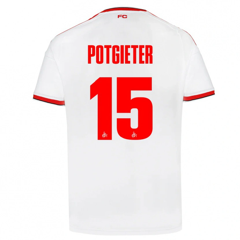 Danxen Kinder Jaylen Potgieter #15 Weiß Rot Schwarz Heimtrikot Trikot 2026/27 T-Shirt Österreich