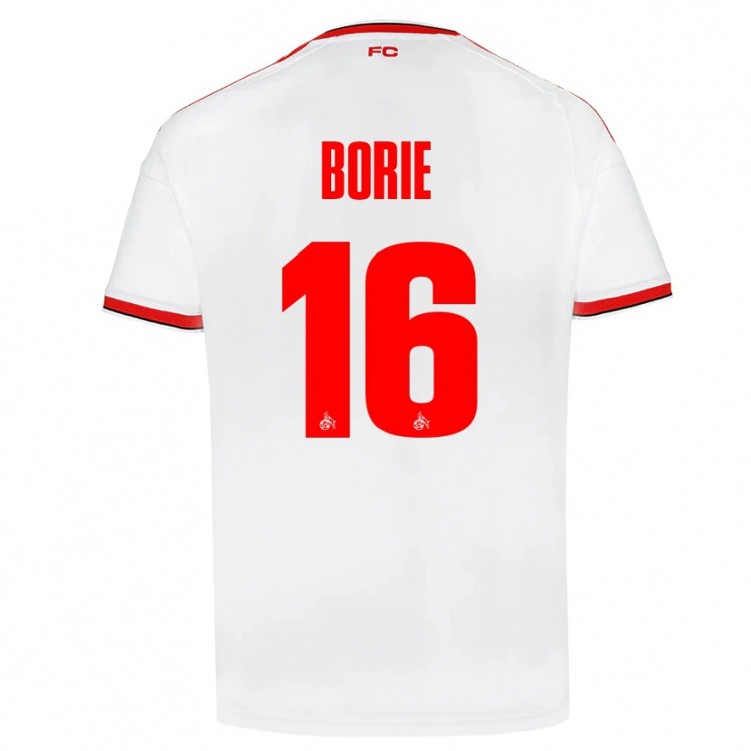 Danxen Kinder Etienne Borie #16 Weiß Rot Schwarz Heimtrikot Trikot 2026/27 T-Shirt Österreich