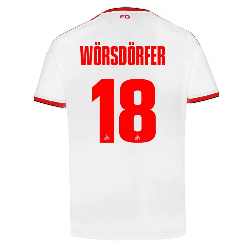 Danxen Kinder Len Wörsdörfer #18 Weiß Rot Schwarz Heimtrikot Trikot 2026/27 T-Shirt Österreich