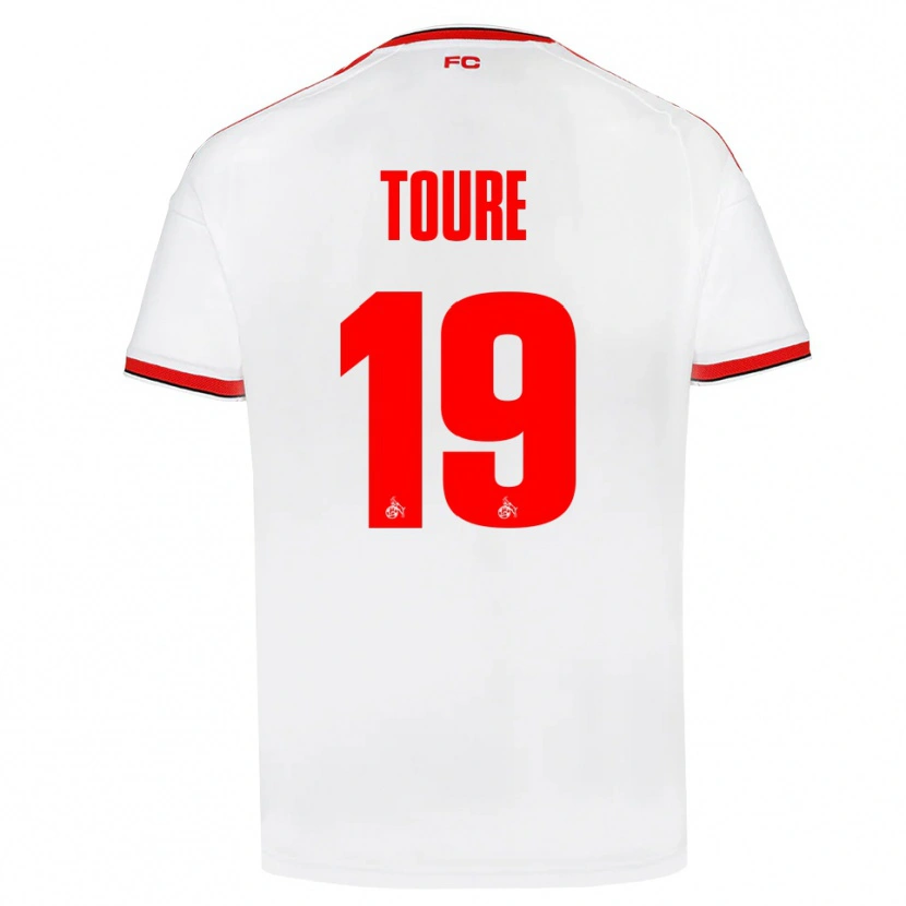 Danxen Kinder Safyan Toure #19 Weiß Rot Schwarz Heimtrikot Trikot 2026/27 T-Shirt Österreich