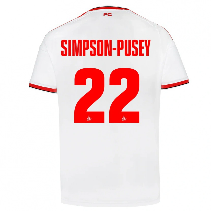 Danxen Kinder Jahmai Simpson-Pusey #22 Weiß Rot Schwarz Heimtrikot Trikot 2026/27 T-Shirt Österreich