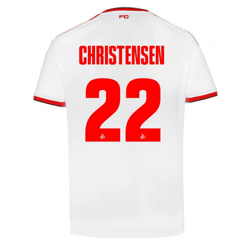 Danxen Kinder Jacob Christensen #22 Weiß Rot Schwarz Heimtrikot Trikot 2026/27 T-Shirt Österreich