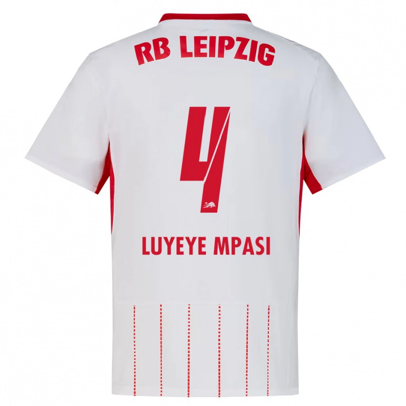 Danxen Kinder Seal Luyeye Mpasi #4 Rot Weiß Gelb Heimtrikot Trikot 2026/27 T-Shirt Österreich