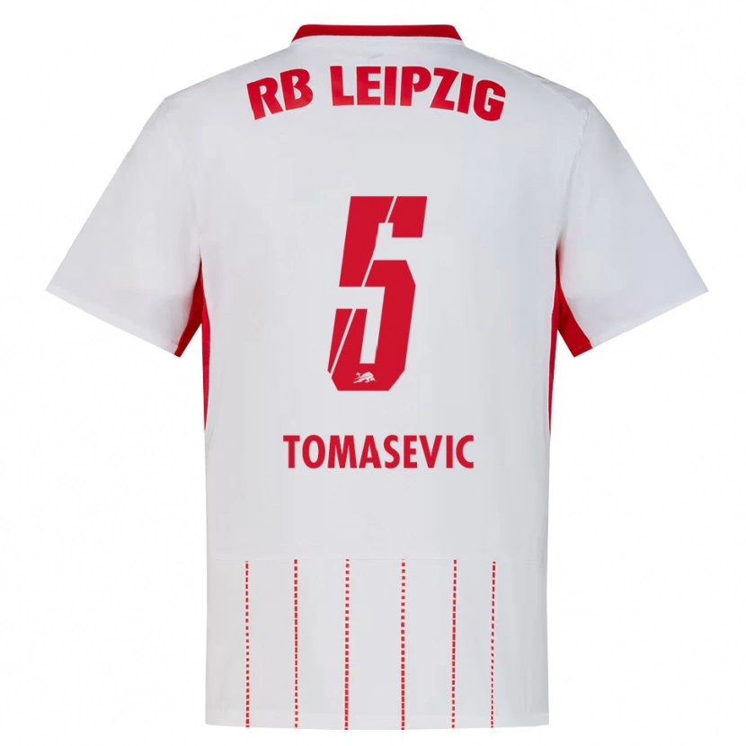 Danxen Kinder Niko Tomasevic #5 Rot Weiß Gelb Heimtrikot Trikot 2026/27 T-Shirt Österreich