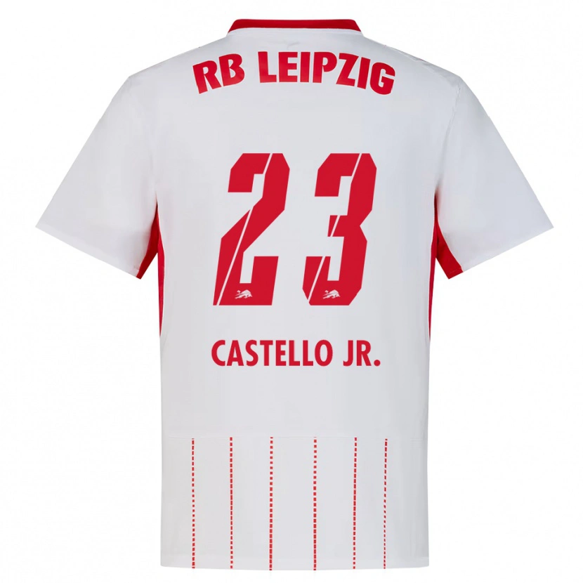 Danxen Kinder Castello Lukeba #23 Rot Weiß Gelb Heimtrikot Trikot 2026/27 T-Shirt Österreich