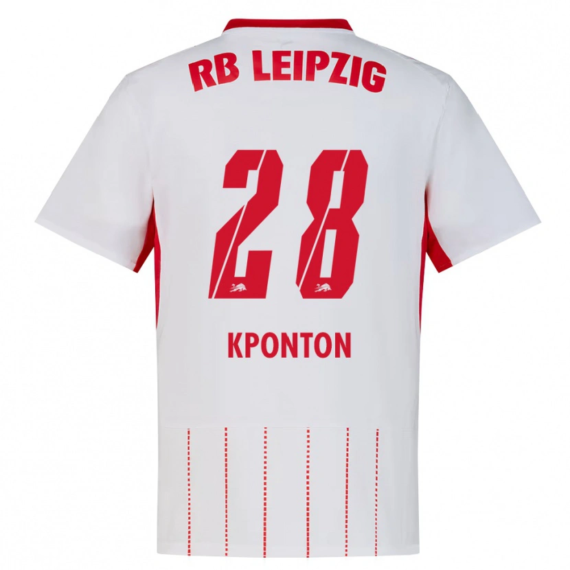 Danxen Kinder Marwan Kponton #28 Rot Weiß Gelb Heimtrikot Trikot 2026/27 T-Shirt Österreich