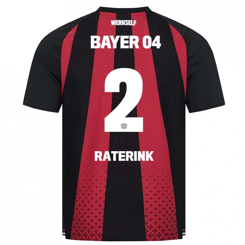Danxen Kinder Othniël Raterink #2 Schwarz Weiß Rot Heimtrikot Trikot 2026/27 T-Shirt Österreich