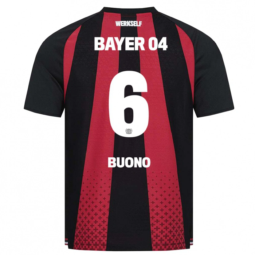 Danxen Kinder Francesco Buono #6 Schwarz Weiß Rot Heimtrikot Trikot 2026/27 T-Shirt Österreich