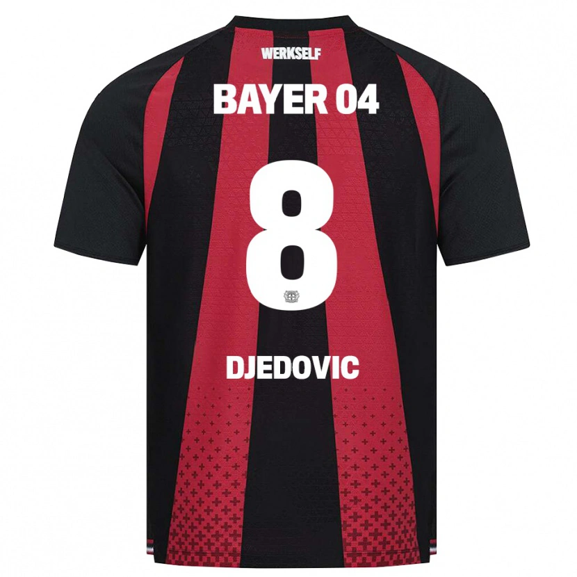 Danxen Kinder Melis Djedovic #8 Schwarz Weiß Rot Heimtrikot Trikot 2026/27 T-Shirt Österreich