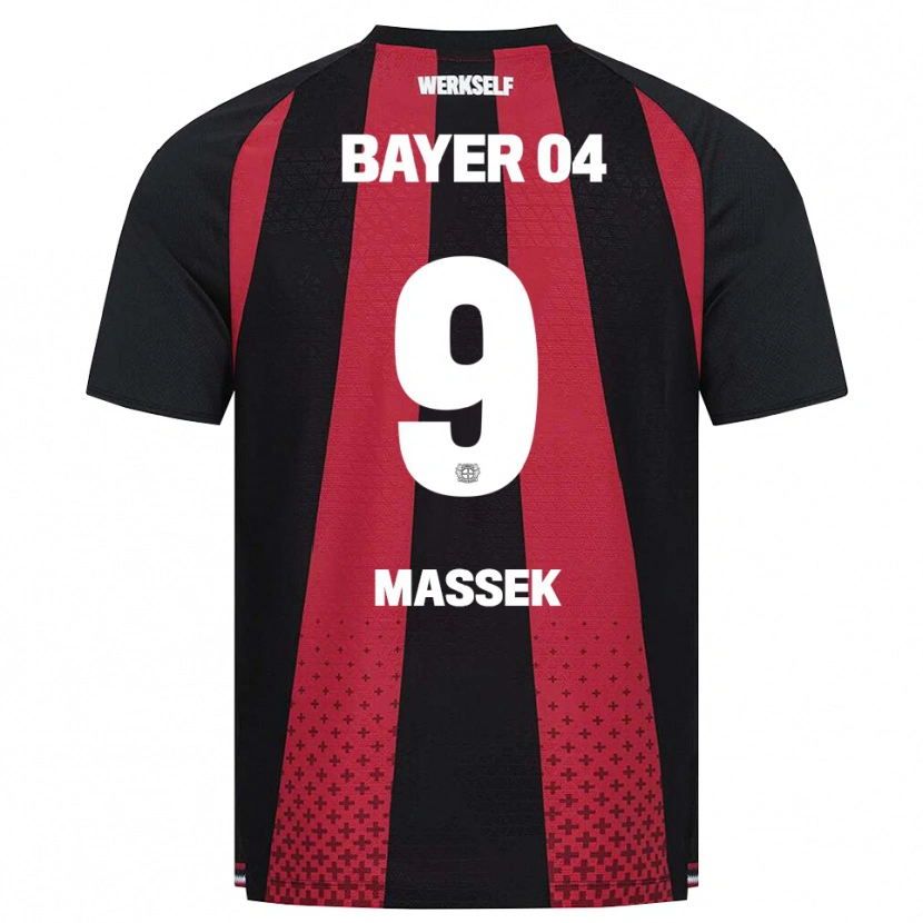 Danxen Kinder Ivan Massek #9 Schwarz Weiß Rot Heimtrikot Trikot 2026/27 T-Shirt Österreich