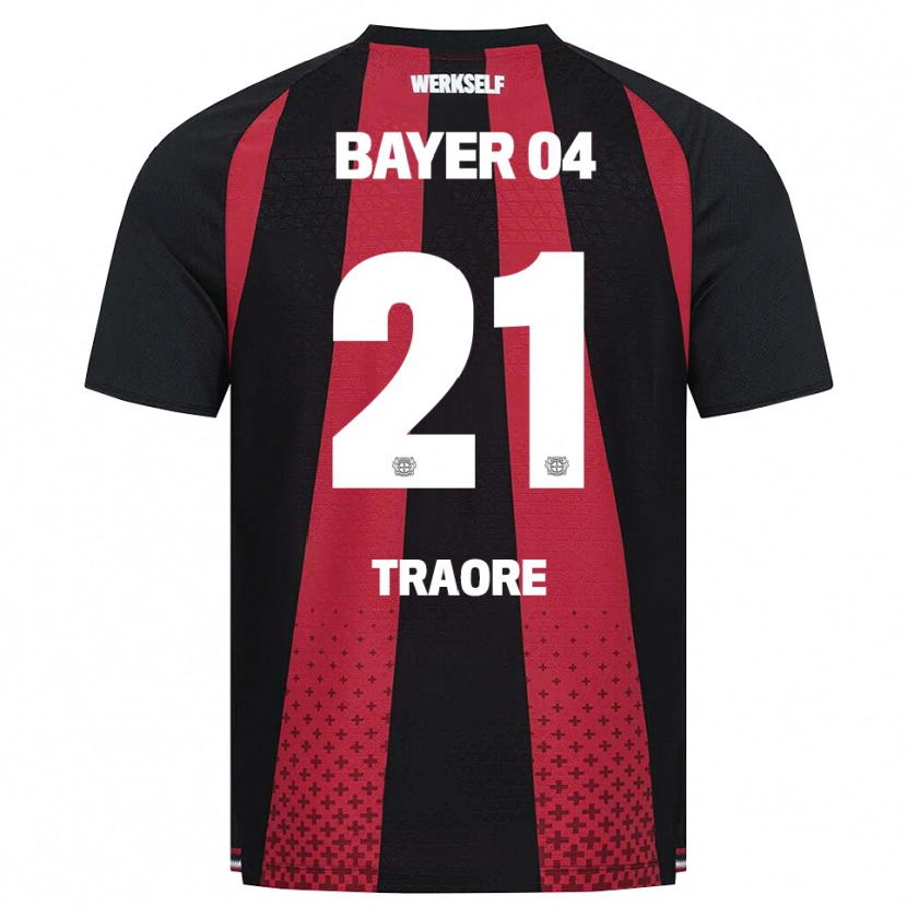 Danxen Kinder Amaël-Demba Traoré #21 Schwarz Weiß Rot Heimtrikot Trikot 2026/27 T-Shirt Österreich