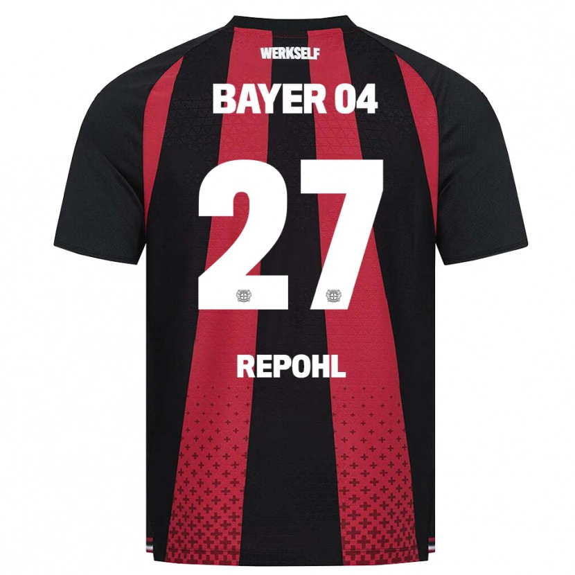 Danxen Kinder Friederike Repohl #27 Schwarz Weiß Rot Heimtrikot Trikot 2026/27 T-Shirt Österreich