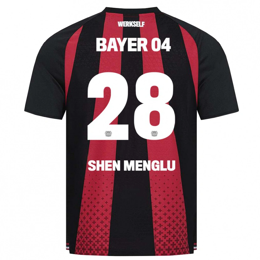 Danxen Kinder Shen Menglu #28 Schwarz Weiß Rot Heimtrikot Trikot 2026/27 T-Shirt Österreich