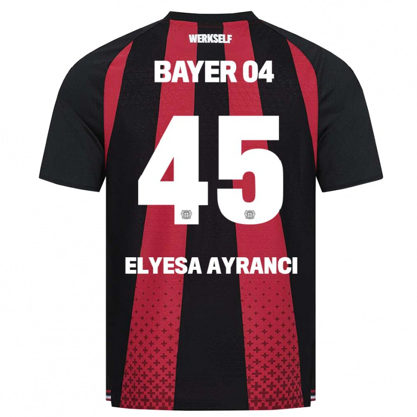 Danxen Kinder Yuşa Elyesa Ayrancı #45 Schwarz Weiß Rot Heimtrikot Trikot 2026/27 T-Shirt Österreich