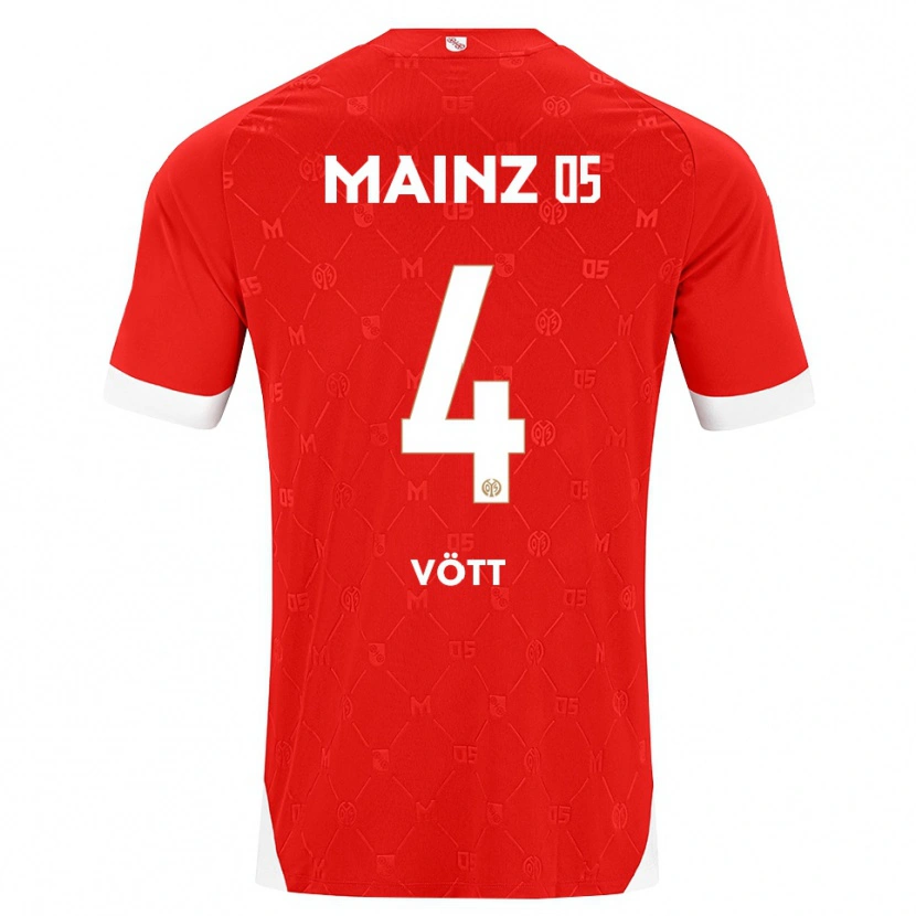 Danxen Kinder Jakob Vött #4 Rot Weiß Heimtrikot Trikot 2026/27 T-Shirt Österreich