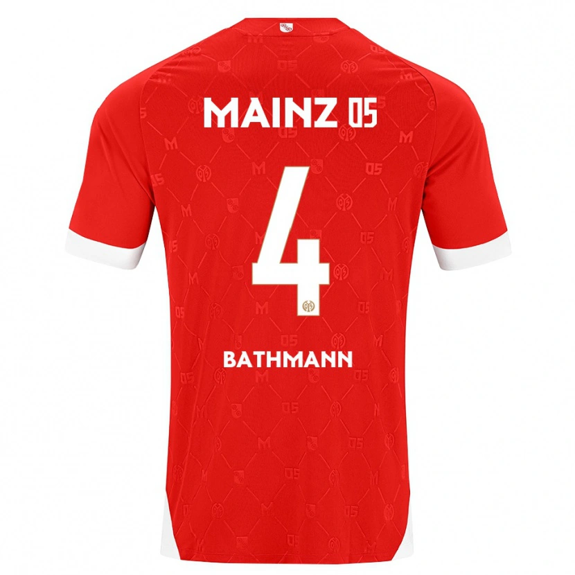 Danxen Kinder Kara Bathmann #4 Rot Weiß Heimtrikot Trikot 2026/27 T-Shirt Österreich