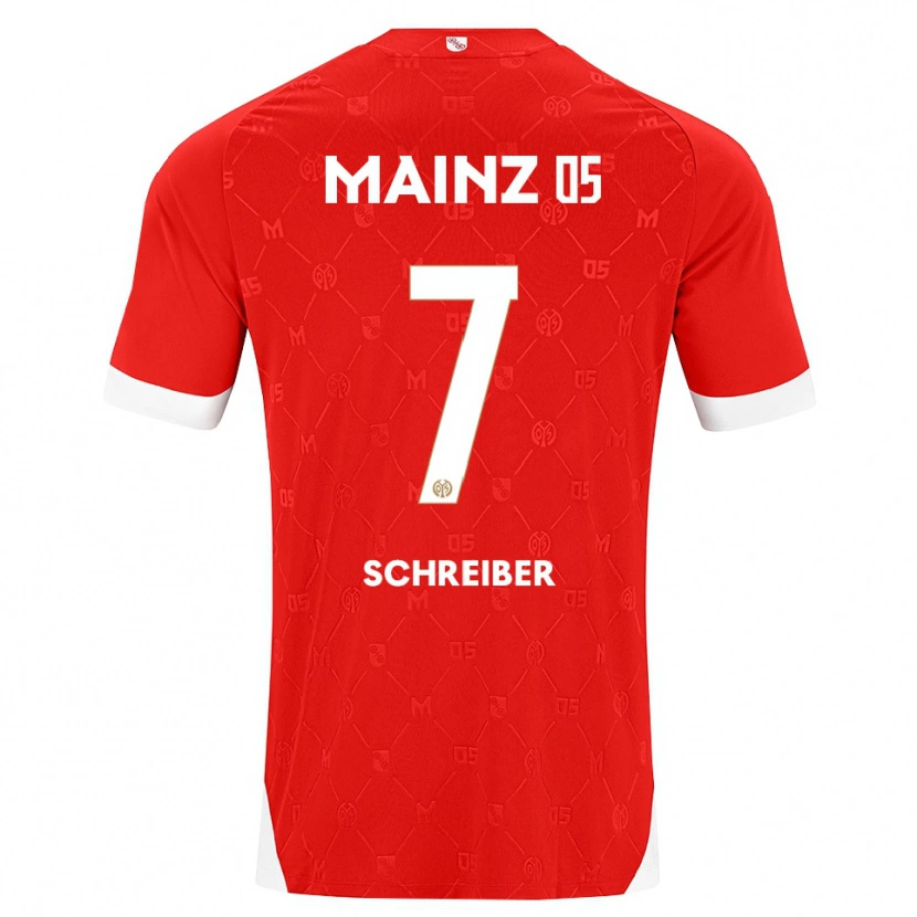 Danxen Kinder Max Schreiber #7 Rot Weiß Heimtrikot Trikot 2026/27 T-Shirt Österreich