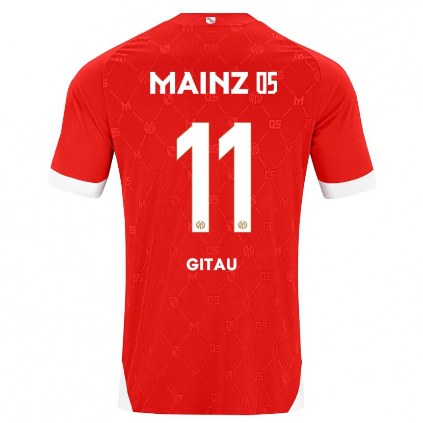 Danxen Kinder Andre Gitau #11 Rot Weiß Heimtrikot Trikot 2026/27 T-Shirt Österreich