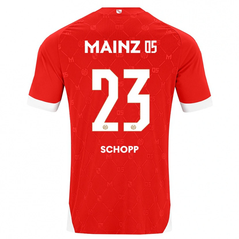 Danxen Kinder Konstantin Schopp #23 Rot Weiß Heimtrikot Trikot 2026/27 T-Shirt Österreich
