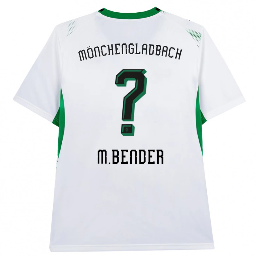 Danxen Kinder Maurice Bender #0 Weiß Schwarz Grün Heimtrikot Trikot 2026/27 T-Shirt Österreich