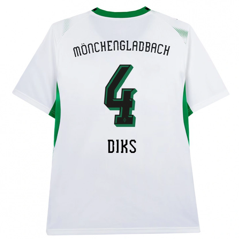 Danxen Kinder Kevin Diks #4 Weiß Schwarz Grün Heimtrikot Trikot 2026/27 T-Shirt Österreich